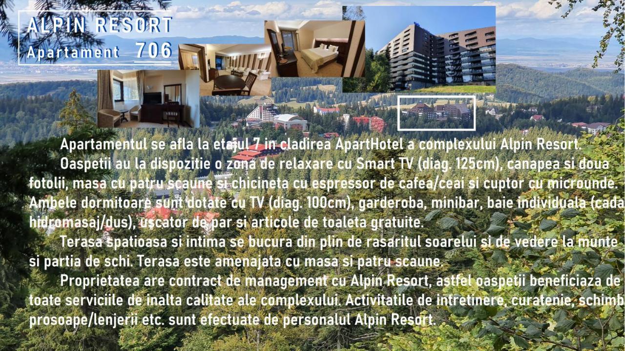 Apartament 2706 Alpin Resort, Etaj 7, Poiana Brașov Zewnętrze zdjęcie